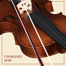 Load image into Gallery viewer, Aileen 3/4 Violin Set, Beginners Fiddle Kit for Teenagers with Hard Case, Music Stand, Shoulder Rest, Rosin, Bow, Tuner, Extra Strings, Mute, Wall Mount, Fingerboard Sticker, Cleaning Cloth
