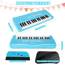 Load image into Gallery viewer, Toy Piano Keyboard for Kids Upgrade Piano Toys for 3 4 5 6 7 8 Year Old Girls Boys Keyboard Piano for Beginners Electric Piano with Microphone Toys for 3+ Year Old Kids Gifts (Blue)
