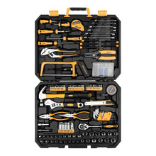 Load image into Gallery viewer, DEKOPRO 198 Piece Home Repair Tool Kit, Wrench Plastic Toolbox with General Household Hand Tool Set
