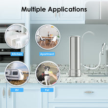 Load image into Gallery viewer, Waterdrop Countertop Water Filter, NSF/ANSI 42&amp;372 Certified,5-Stage Stainless Steel Faucet Water Filter for 8000 Gallons, Reduces Heavy Metals, Bad Odor and 99% Chlorine,WD-CTF-01(1 Filter Included)
