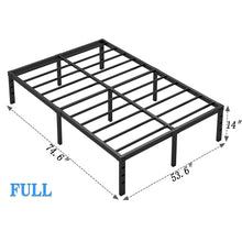 Load image into Gallery viewer, NEW JETO Metal Bed Frame-Simple and Atmospheric Metal Platform Bed Frame, Storage Space Under The Bed Heavy Duty Frame Bed, Sturdy Full Size Bed Frame, Suitable for Bedroom, Full
