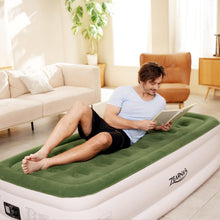 Load image into Gallery viewer, Zearna Twin Air Mattress with Built Pump, 16&quot; Durable Blow Up Mattress Airbed, Comfortable Top Surface Inflatable Mattress for Camping Home &amp; Portable Travel
