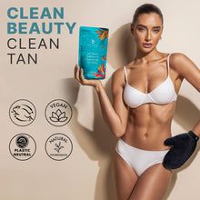 Load image into Gallery viewer, Tanning Lotion Self Tanner Kit - USA Made with Organic &amp; Natural Ingredients, Self Tanning Lotion &amp; Application Kit, Non Toxic Gradual Tan Lotion, Sunless Tanning Lotion for Fake Tan for Women &amp; Men
