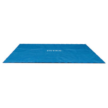 Load image into Gallery viewer, Intex Solar Pool Cover for 18&#39; x 9&#39; Rectangular Frame Outdoor Swimming Pools with Carrying Storage Bag, (Pool Cover Only), Blue
