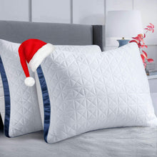 Load image into Gallery viewer, Pillows Standard Size Set of 2 Cooling Hotel Luxury Bed Pillows for Sleeping 2 Pack, Supportive Breathable Down Alternative Gusset Standard Pillow for Back Stomach or Side Sleepers
