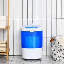 Load image into Gallery viewer, COSTWAY Mini Portable Washing Machine, 5.5 lbs Washing Capacity, Compact Laundry Washer with Durable Design, Single Tub, Rotary Controller, Small Washer Machine for Home Apartment Dorms and RV, Blue
