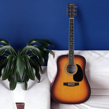Load image into Gallery viewer, ADM Dreadnought Acoustic Guitar Kit with Free Lesson for Beginner Adult Teen Full Size Acustica Guitarra Starter Bundle Set w/Bag Strap Tuner Capo Pickguard Music Stand Right Hand(Sunburst, 41 Inch)
