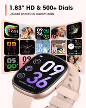 Load image into Gallery viewer, Smart Watches for Women Men with Call: Fitness Trackers with 24-Hour Heart Rate SpO2 Sleep Monitor 5ATM Waterproof 120+ Sport Mode Watches for Women gift Compatible with iPhone Android Phones(3 Bands)
