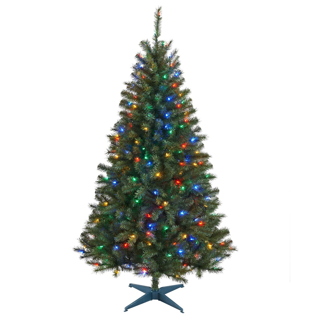 New One 6.5ft Christmas Tree, Xmas Tree, Prelit Artificial Christmas Tree with 250 Color Changing LED Lights, UL Listed Tree, Easy to Assemble