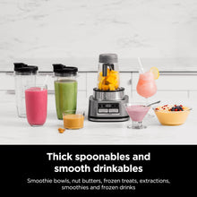 Load image into Gallery viewer, Ninja SS101 Foodi Smoothie Maker &amp; Nutrient Extractor* 1200 WP, 6 Functions Smoothies, Extractions*, Spreads, smartTORQUE, 14-oz. , (2) To-Go Cups &amp; Lids, Silver
