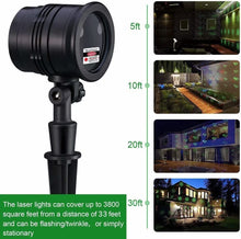 Load image into Gallery viewer, Christmas Projector Lights Outdoor, Christmas Laser Lights Landscape Spotlight Red and Green Star Show with Rf Wireless Remote Christmas Decoratiions for Outdoor Garden Patio Wall Xmas Holiday Party
