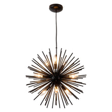 Load image into Gallery viewer, CM MZY Modern Black Sputnik Chandeliers, 9-Light Satellite Pendant Light fixtures, Starburst Firework Ceiling Lights for Bedroom Living Room Dining Room Kitchen Island Hallway, E12 Socket(Dia:19.7&#39;&#39;)

