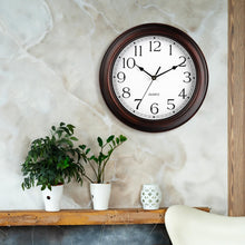 Load image into Gallery viewer, KECYET 14 Inch Wall Clocks Battery Operated Silent Non-Ticking Wall Clock Vintage Retro Rustic Style Decorative for Living Room Kitchen Farmhouse (Bronze)
