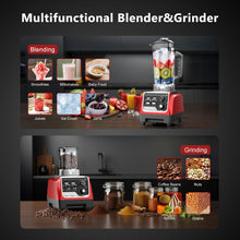 Load image into Gallery viewer, H-Duka 1800W Blender for Smoothies 70 oz Large Capacity Countertop Blenders with 20 oz Grinding Cup - 28000RPM High Speed Kitchen Blender for Ice Crushing, Frozen Drinks, Milkshakes &amp; Puree

