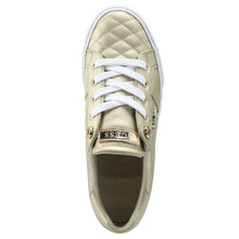 Load image into Gallery viewer, GUESS Women&#39;s LOVEN Sneaker, Gold 710, 7
