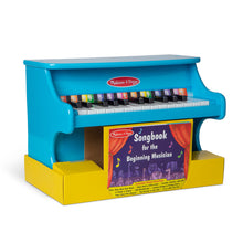 Load image into Gallery viewer, Melissa &amp; Doug Learn-to-Play Piano With 25 Keys and Color-Coded Songbook - Blue - Toy Piano For Baby, Kids Piano Toy, Toddler Piano Toys For Ages 4+
