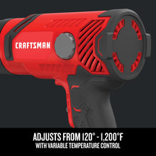 Load image into Gallery viewer, CRAFTSMAN Heat Gun, Corded, Variable Heat Setting up to 1200 Degrees, 1500 Watt (CMEE531)
