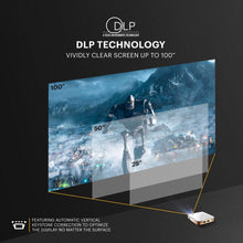 Load image into Gallery viewer, Kodak Ultra Mini Portable Projector - HD 1080p support LED DLP Rechargeable Pico Projector - 100&quot; Display, Built-in Speaker - HDMI, USB and Micro SD - Compatible with iPhone iPad, Android Phones
