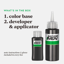 Load image into Gallery viewer, Just For Men Shampoo-In Color (Formerly Original Formula), Mens Hair Color &amp; Mustache &amp; Beard, Beard Dye for Men with Brush Included for Easy Application
