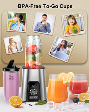 Load image into Gallery viewer, VEWIOR Smoothie Blender, 900W Personal Blender for Shakes and Smoothies, Blenders for Kitchen, Smoothie Juice Mixer with 2 * 22Oz BPA-Free To-Go Cups
