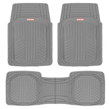 Load image into Gallery viewer, Motor Trend FlexToughXL Floor Mats for Cars Full Set, All-Weather Rubber Automotive Floor Mats, Waterproof Heavy Duty Car Mats, Flexible Floor Liners for Car Truck Van SUV, Car Floor Mats (Gray)
