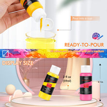 Load image into Gallery viewer, Caliart Acrylic Paint Set With 4 Brushes, 52 Colors (59ml, 2oz) Art Craft Paints for Artists Kids Students Beginners &amp; Painters, Canvas Halloween Pumpkin Ceramic Wood Rock Painting Art Supplies Kit
