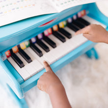 Load image into Gallery viewer, Melissa &amp; Doug Learn-to-Play Piano With 25 Keys and Color-Coded Songbook - Blue - Toy Piano For Baby, Kids Piano Toy, Toddler Piano Toys For Ages 4+
