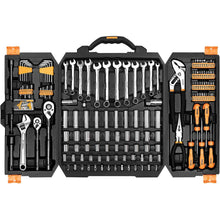 Load image into Gallery viewer, DEKOPRO 192 Piece Mechanics Tool Set Socket Wrench Set, Plastic Storage Case with Auto Repair Hand Tool Kit Wrench Tool Box Set
