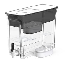Load image into Gallery viewer, Waterdrop 35-Cup Slim Water Filter Dispenser, Large Capacity, 200-Gallon Long-Life, 5X Lifetime, Reduces Chlorine, PFOA/PFOS and More, BPA Free, Black (with 1 Filter)
