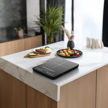 Load image into Gallery viewer, AMZCHEF Portable Induction Cooktop 20 Temperature &amp; Power Levels, 1800W Induction Stove Burner with 6.8" Heating Coil, Low Noise Hot Plate Single Electric Cooktops Countertop Stove with Timer
