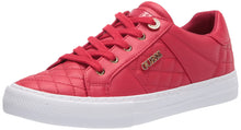 Load image into Gallery viewer, GUESS Womens Loven Sneaker, Red 610, 7 US
