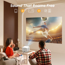 Load image into Gallery viewer, [Sound by JBL &amp; 700ANSI] Yaber 1080P Projector with WiFi 6 and Bluetooth, [Seamless Autofocus] Portable Outdoor Movie Projector, Home Theater Projector for iPhone/TV Stick/HDMI/USB/Laptop/PS5-White
