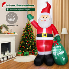 Load image into Gallery viewer, 8 FT Christmas Inflatable Santa Claus Outdoor Decoration for Yard, Blow up Santa Decor with Big Gift Bag, Built-in LED Lights for Garden Patio Lawn Home Indoor Winter Holiday Party, IP44 Weatherproof
