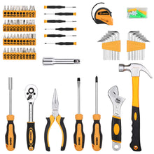 Load image into Gallery viewer, DEKOPRO 158 Piece Tool Set-General Household Hand Tool Kit,Auto Repair Tool Set, with Plastic Toolbox Storage Case
