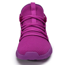 Load image into Gallery viewer, INZCOU Running Shoes Lightweight Tennis Shoes Non Slip Gym Workout Shoes Breathable Mesh Walking Sneakers Purple 8women / 7men
