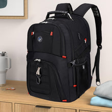 Load image into Gallery viewer, SHRRADOO Extra Large 50L Travel Laptop Backpack with USB Charging Port, College Backpack Airline Approved Business Work Bag Fits 17 Inch Computer for Men Women

