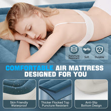 Load image into Gallery viewer, VOSSER Queen Air Mattress with Built-in Pump,Fast &amp; Easy Inflation/Deflation Inflatable Mattress, Foldable Blow Up Mattress with Storage Bag, Inflatable Bed for Home, Camping &amp; Guests
