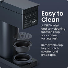 Load image into Gallery viewer, Chefman Caffeinator Single Serve Coffee Maker, Brew Kcups &amp; Grounds, Drip Coffee Machine with Brew Strength Settings, Iced Coffee Function, 48 oz. Removable Water Reservoir
