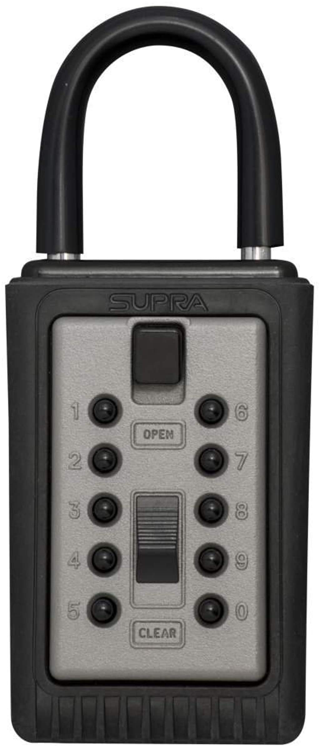 Kidde AccessPoint 001166 KeySafe 3-Key Portable Push Button Key Safe Box, Titanium Gray