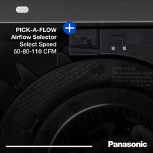 Load image into Gallery viewer, Panasonic FV-0511VF1 WhisperFit DC Fan 50-80-110 CFM Retrofit Bathroom Exhaust Fan - Quiet Energy Star-Certified Energy-Saving Bathroom Ceiling Fan
