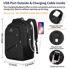 Load image into Gallery viewer, MATEIN School Laptop Backpack, Extra Large TSA Friendly College Computer Bookbag with Laptop Compartment Fits 17 Inch Notebook, Water Resistant Business Work Travel Bag, Graduation Gifts for Men Women
