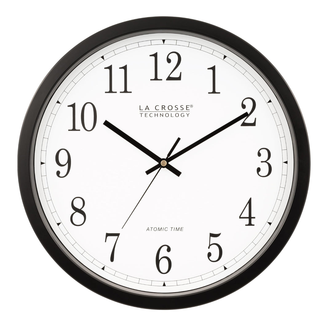La Crosse Technology Wall Clock, Plastic, 14-inch Dia. (WT-3143A) (WT-3143A-INT)