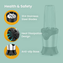 Load image into Gallery viewer, Suavo Smoothie Blender 1100W Portable Personal Blender for Shakes and Smoothies with 2 * 22Oz To-Go Cups &amp; Lids, Includes Portable Coffee Grinder and 10Oz BPA-Free Travel Cup Countertop Mixer Blender
