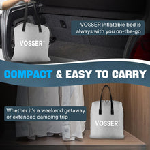 Load image into Gallery viewer, VOSSER Queen Air Mattress with Built-in Pump,Fast &amp; Easy Inflation/Deflation Inflatable Mattress, Foldable Blow Up Mattress with Storage Bag, Inflatable Bed for Home, Camping &amp; Guests
