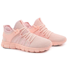 Load image into Gallery viewer, INZCOU Running Shoes Lightweight Tennis Shoes Non Slip Gym Workout Shoes Breathable Mesh Walking Sneakers Pink 8women / 7men

