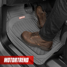 Load image into Gallery viewer, Motor Trend FlexToughXL Floor Mats for Cars Full Set, All-Weather Rubber Automotive Floor Mats, Waterproof Heavy Duty Car Mats, Flexible Floor Liners for Car Truck Van SUV, Car Floor Mats (Gray)
