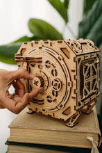 Load image into Gallery viewer, Wood Trick Safe Wooden Model Kit for Adults and Kids to Build - DIY Locker Puzzle Box with Combination - Mechanical - Store Your Precious Items - Heavy Duty Design - 3D Wooden Puzzle
