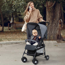 Load image into Gallery viewer, hauck Lightweight and Compact Travel Baby/Toddler Foldable Stroller, Sport, Charcoal/Stone
