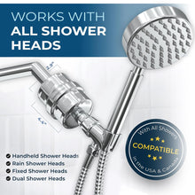Load image into Gallery viewer, HammerHead Showers® ALL METAL Shower Head Filter – High Pressure Universal Shower Filters to Remove Toxic Chemicals – KDF Shower Filter, Targets Chlorine and Heavy Metals – Chrome

