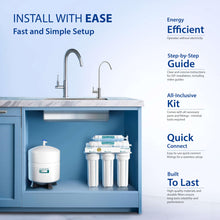 Load image into Gallery viewer, APEC Water Systems ROES-50 Essence Series Top Tier 5-Stage WQA Certified Ultra Safe Reverse Osmosis Drinking Water Filter System with Extra High Capacity Pre-Filter Set Stage 1-3
